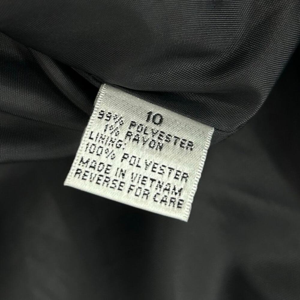 Travis Ayers Women's Black Pink Pinstripe 3 Button Career Blazer Jacket Size 10 - Picture 7 of 12